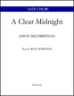 A Clear Midnight SATB choral sheet music cover